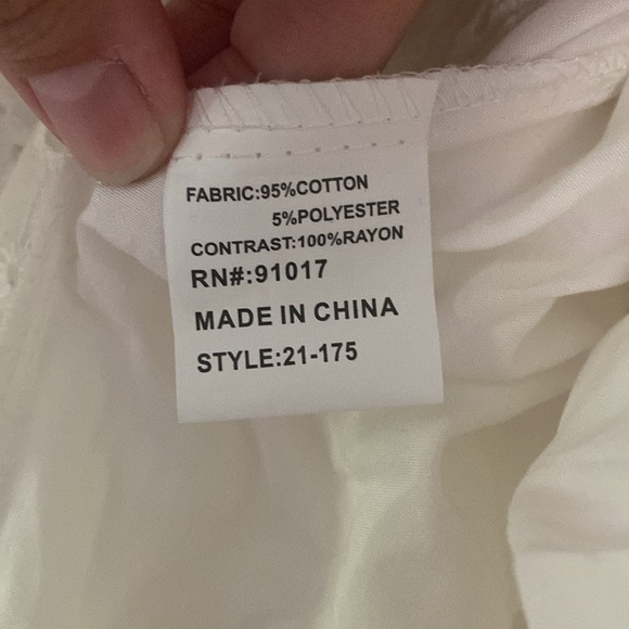 Solitaire White Eyelet Swim Dress Swim Cover up - Picture 9 of 9